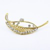 韓國百搭飾品甜美滿鉆樹葉胸針 時(shí)尚精美禮品 廠家直銷